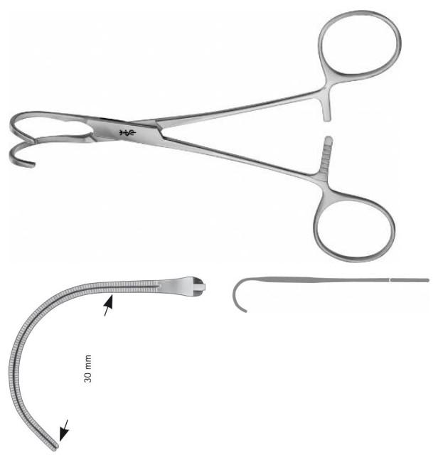 КУЛІ-БЕК PEDI ЗАТИСКАЧ ВИГНУТ. 30MM 155MM